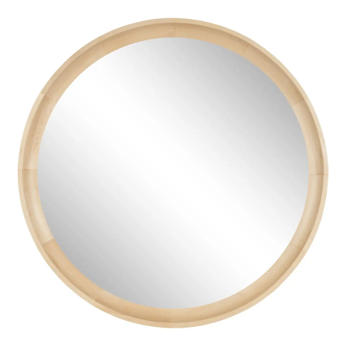 Hatherleigh Round Wood Wall Mirror - kateandlaurel