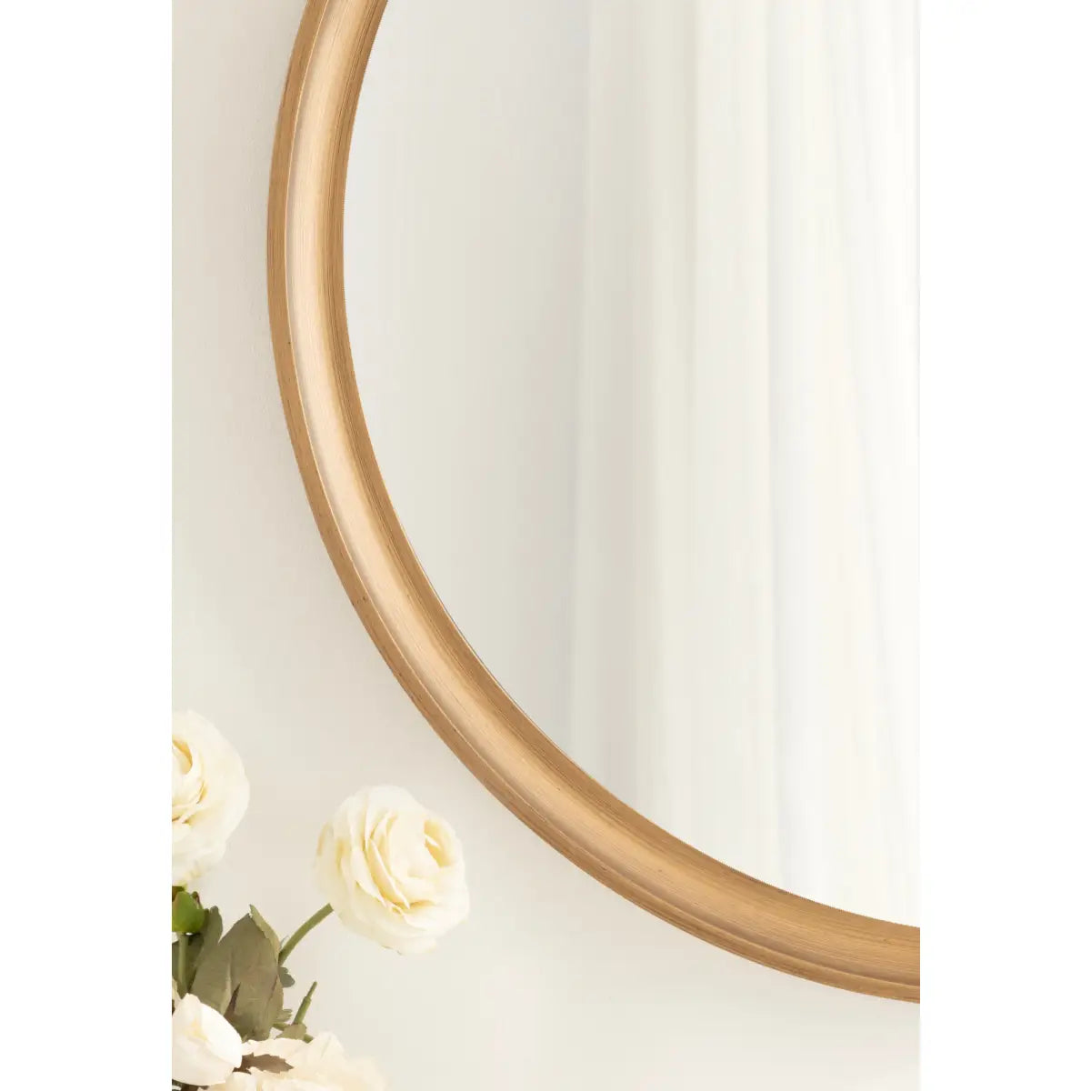 Hatherleigh Round Wood Wall Mirror - kateandlaurel