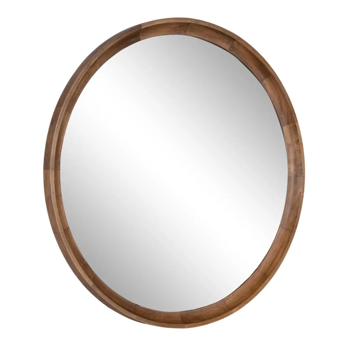Hatherleigh Round Wood Wall Mirror - kateandlaurel