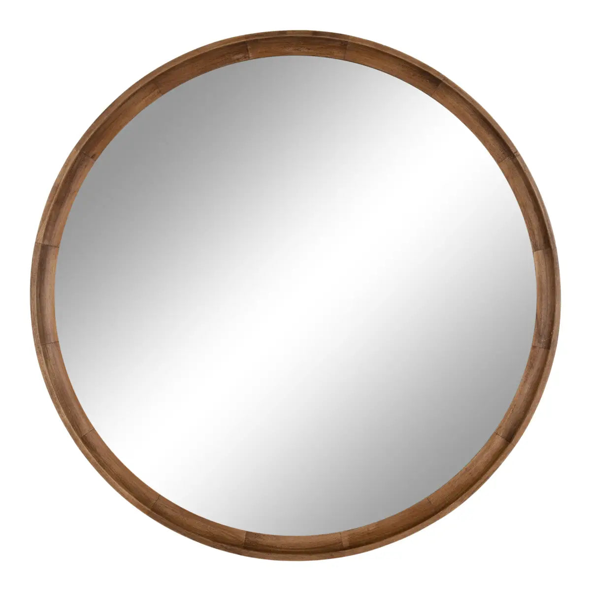 Hatherleigh Round Wood Wall Mirror - kateandlaurel