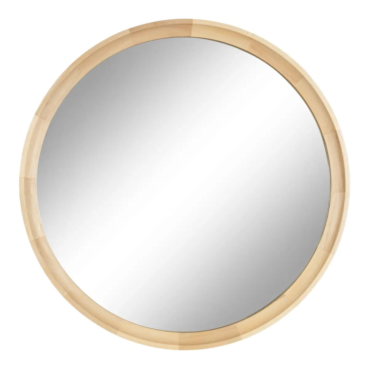 Hatherleigh Round Wood Wall Mirror - kateandlaurel
