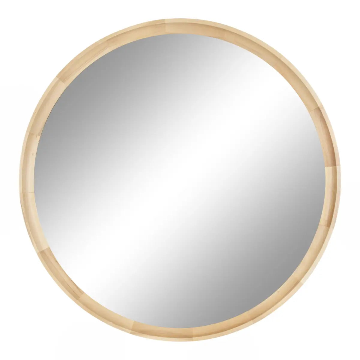 Hatherleigh Round Wood Wall Mirror - kateandlaurel
