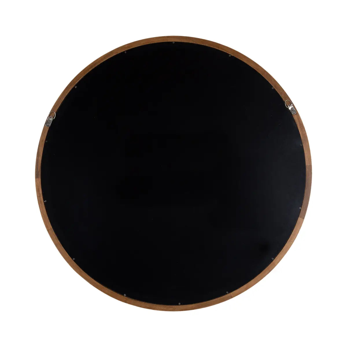 Hatherleigh Round Wood Wall Mirror - kateandlaurel
