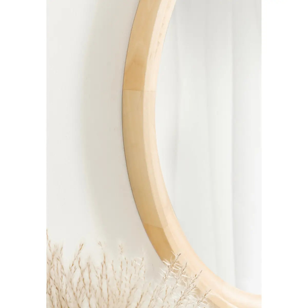 Hatherleigh Round Wood Wall Mirror - kateandlaurel