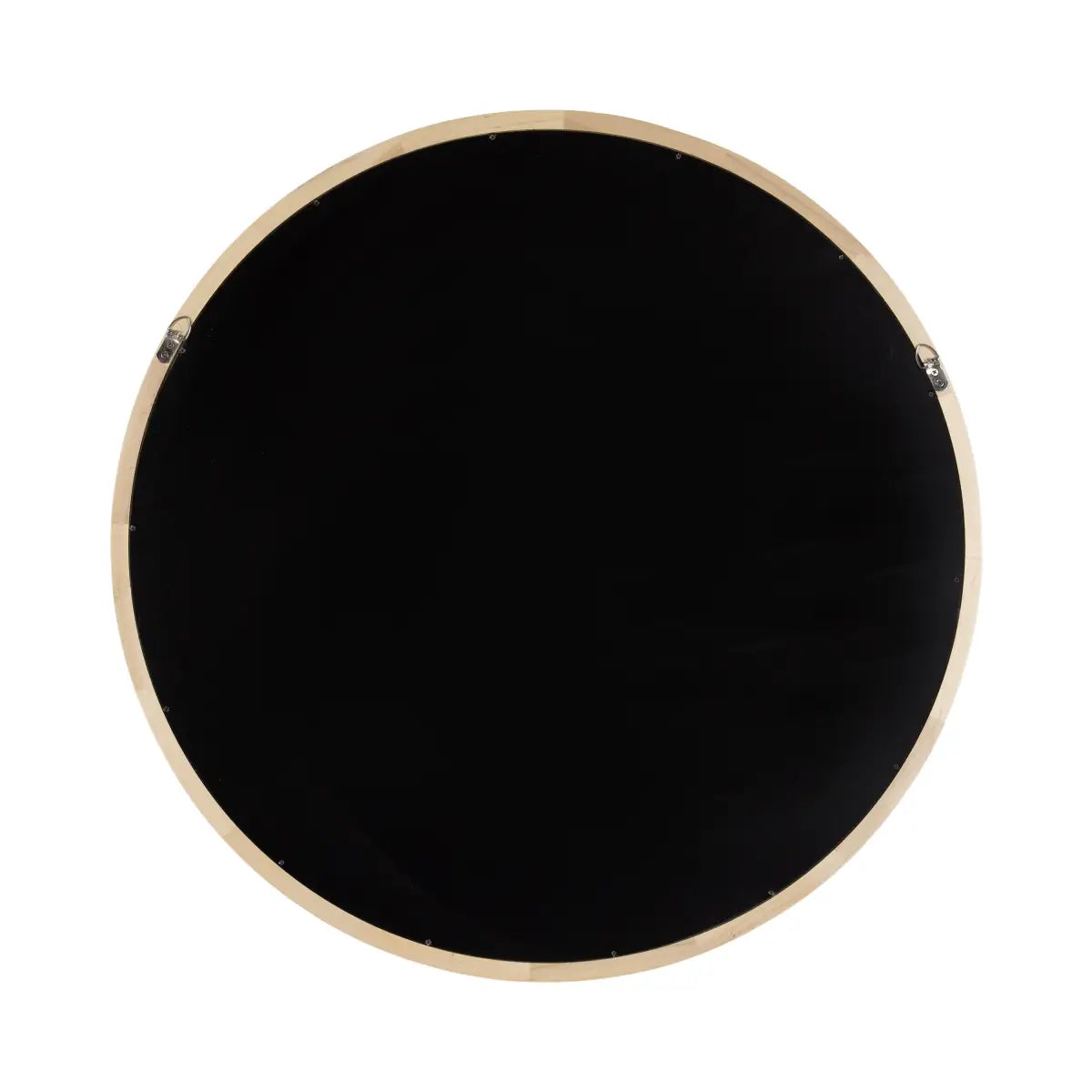 Hatherleigh Round Wood Wall Mirror - kateandlaurel