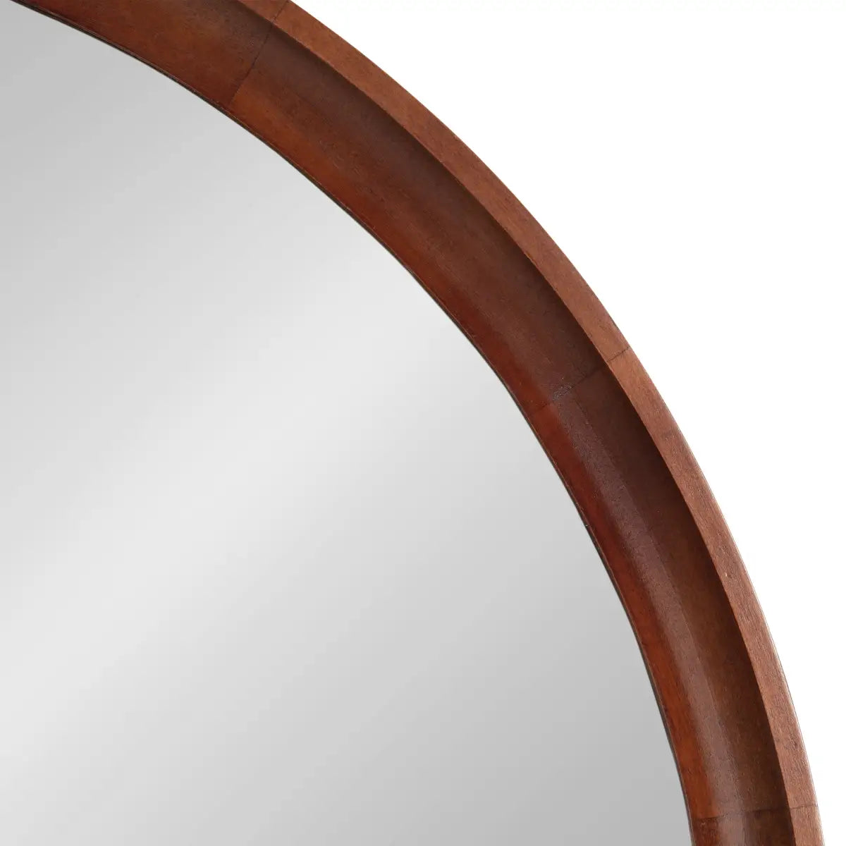 Hatherleigh Round Wood Wall Mirror - kateandlaurel