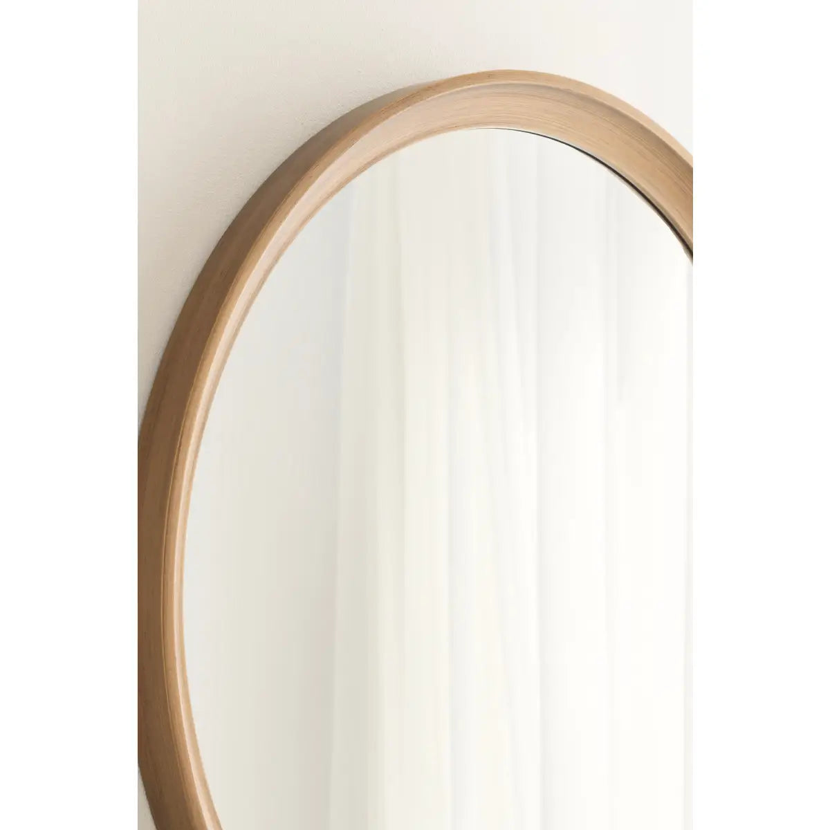 Hatherleigh Round Wood Wall Mirror - kateandlaurel