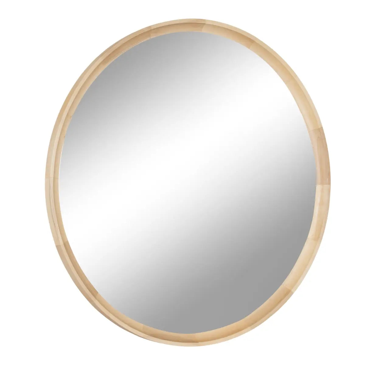 Hatherleigh Round Wood Wall Mirror - kateandlaurel