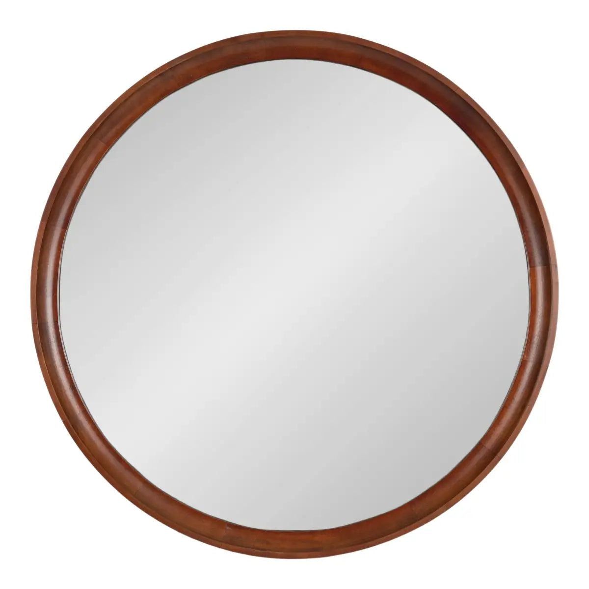 Hatherleigh Round Wood Wall Mirror - kateandlaurel