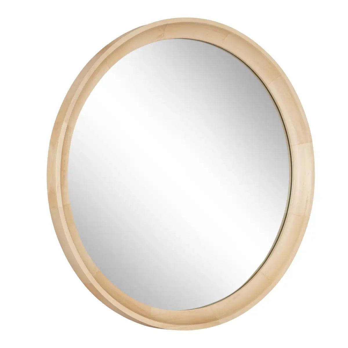 Hatherleigh Round Wood Wall Mirror - kateandlaurel