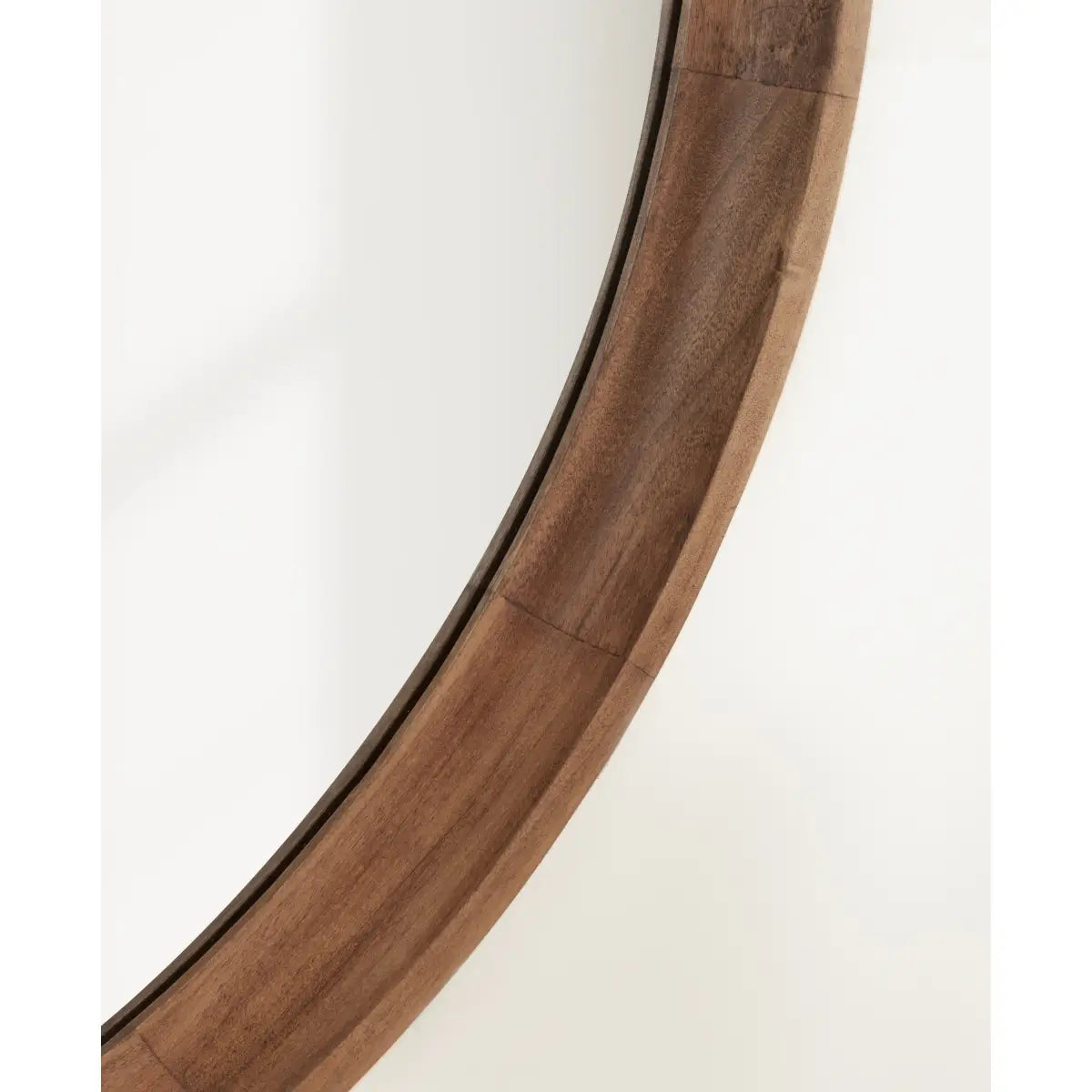 Hatherleigh Round Wood Wall Mirror - kateandlaurel
