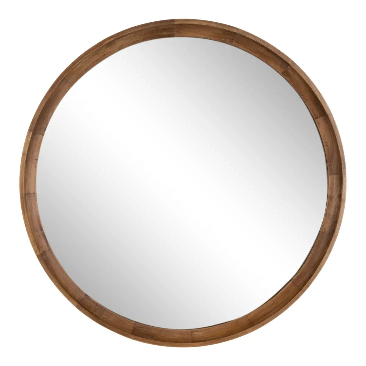 Hatherleigh Round Wood Wall Mirror - kateandlaurel