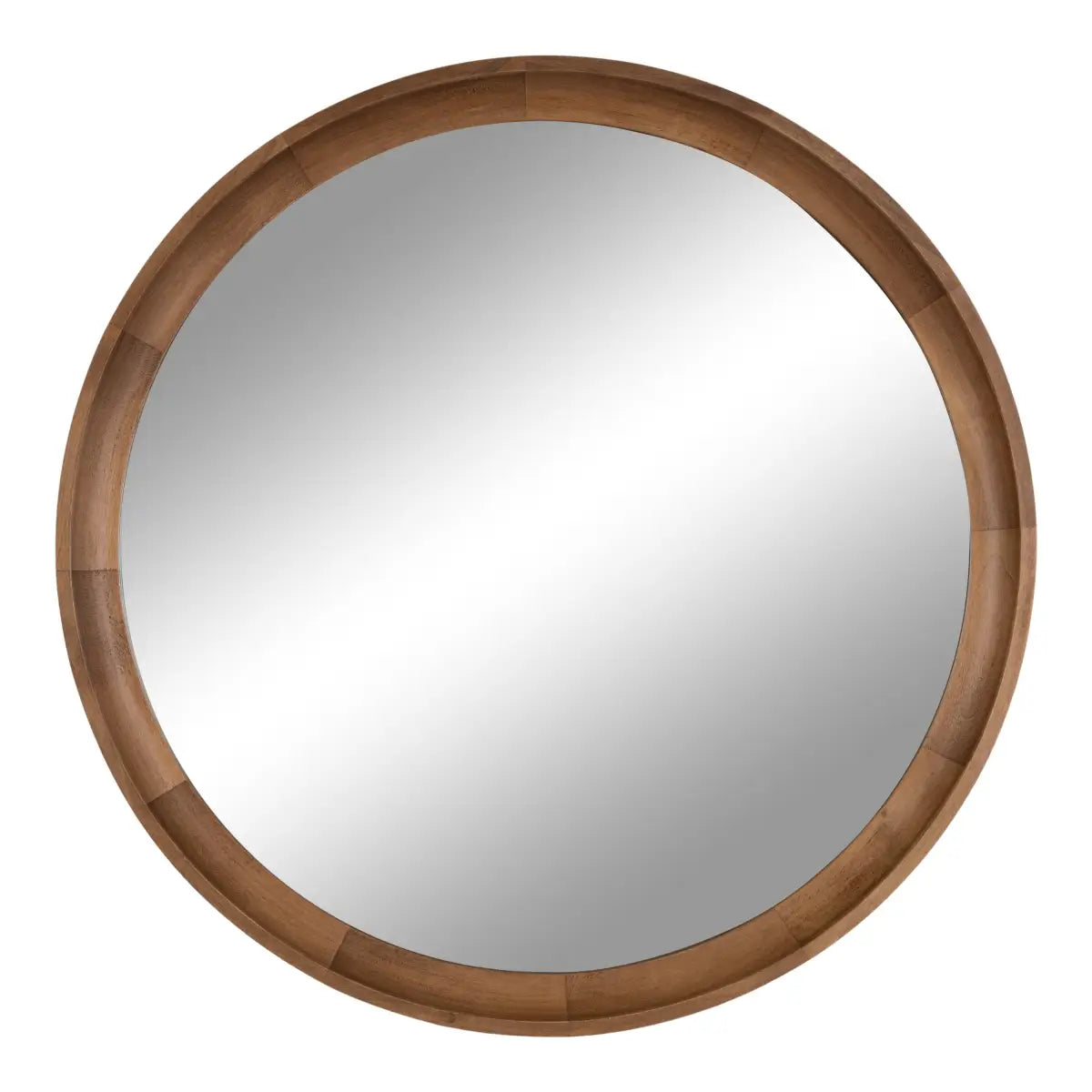 Hatherleigh Round Wood Wall Mirror - kateandlaurel
