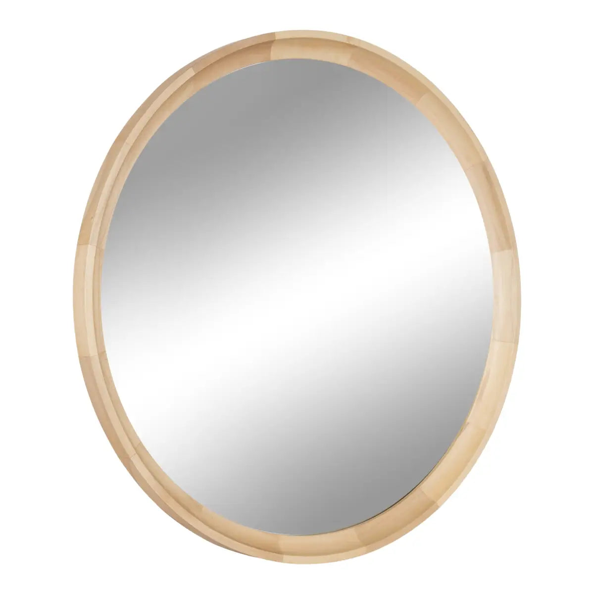 Hatherleigh Round Wood Wall Mirror - kateandlaurel