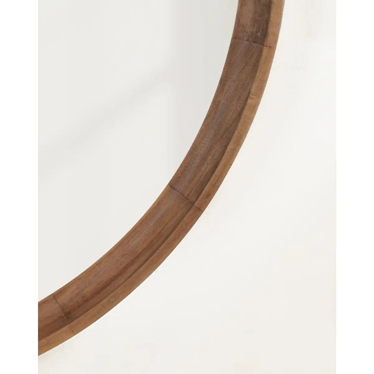 Hatherleigh Round Wood Wall Mirror - kateandlaurel