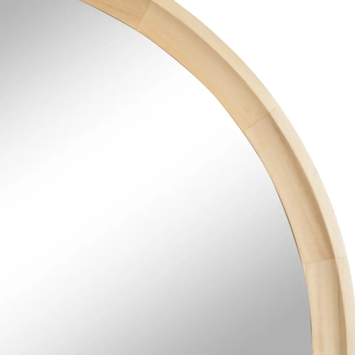 Hatherleigh Round Wood Wall Mirror - kateandlaurel