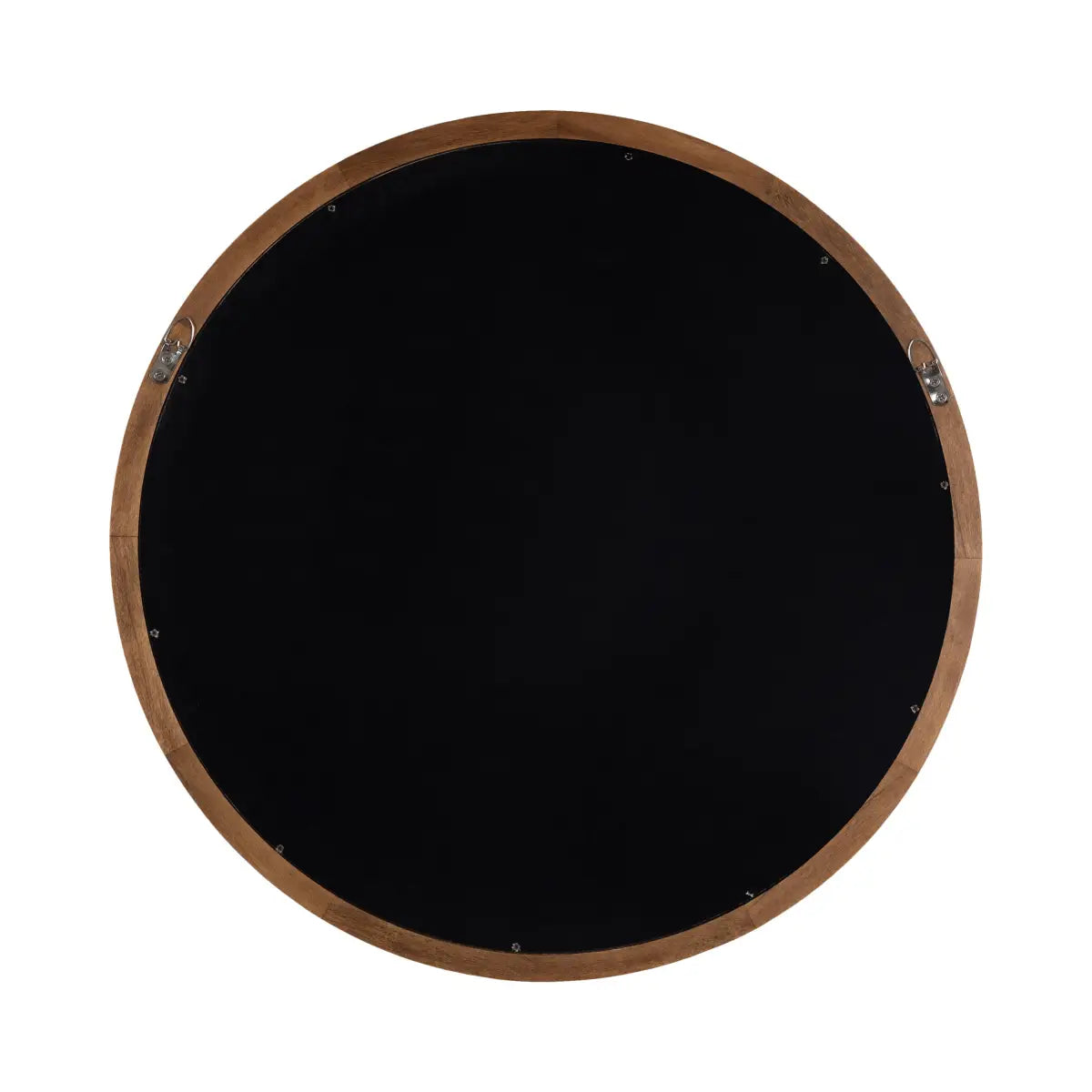 Hatherleigh Round Wood Wall Mirror - kateandlaurel