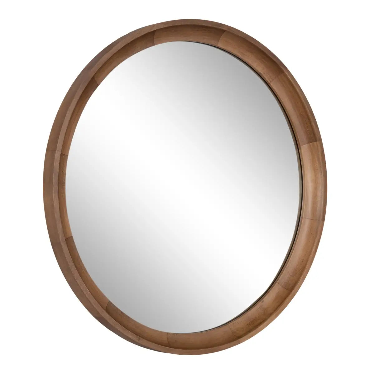 Hatherleigh Round Wood Wall Mirror - kateandlaurel