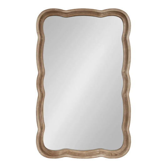 Hatherleigh Scallop Wood Wall Mirror - kateandlaurel