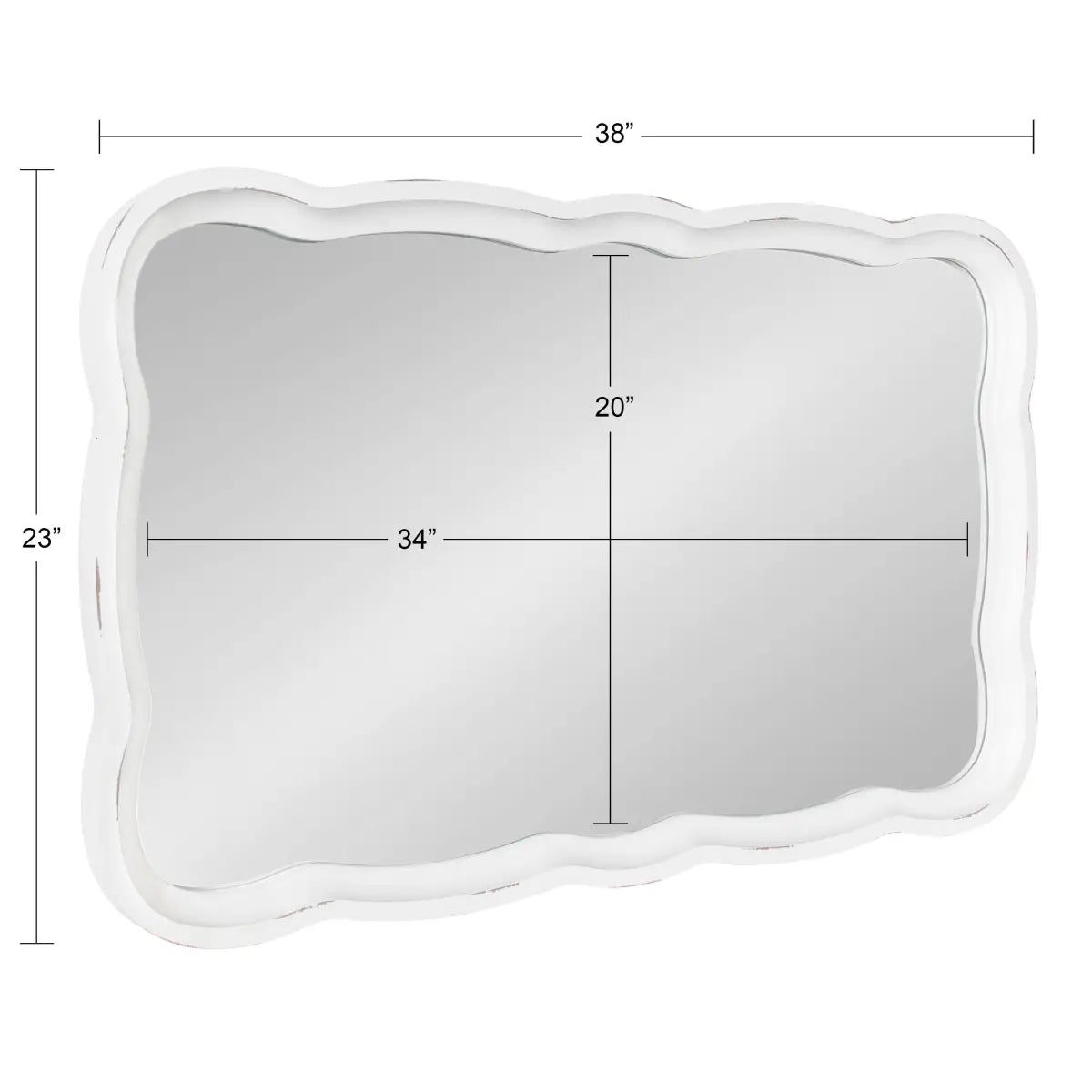 Hatherleigh Scallop Wood Wall Mirror - kateandlaurel