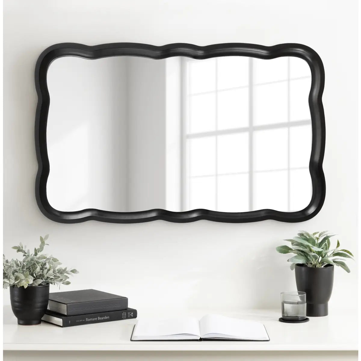 Hatherleigh Scallop Wood Wall Mirror - kateandlaurel