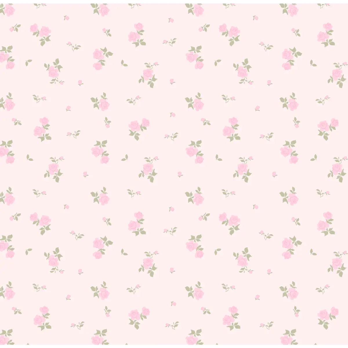 Haven Floral Wallpaper - Little Roses - by In My Jammers - Loomwell Home Goods