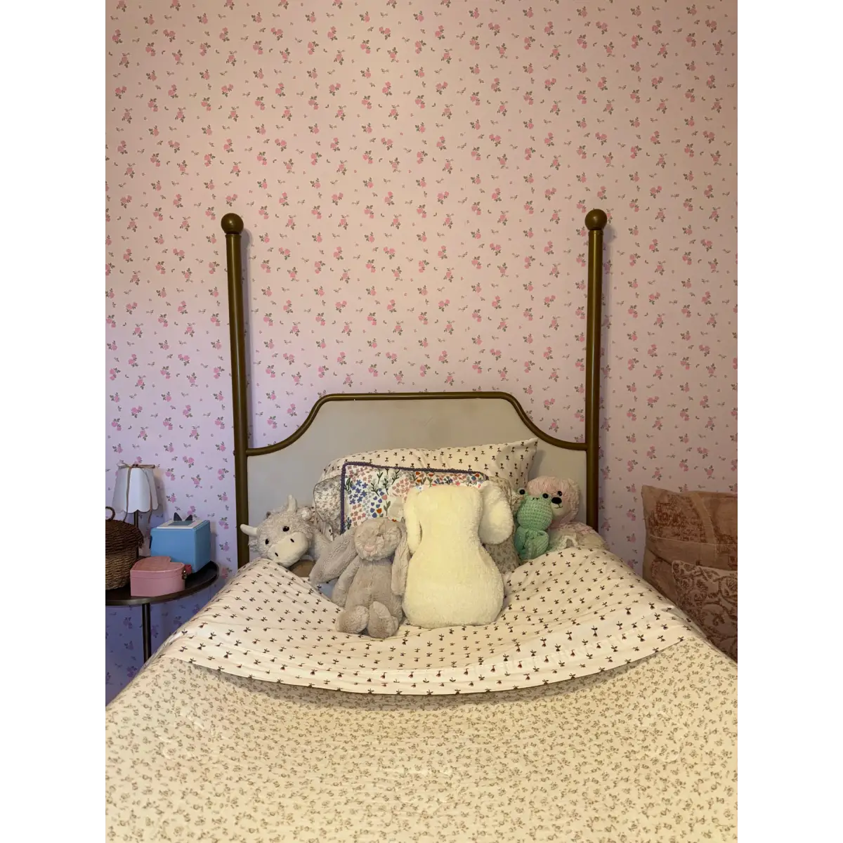 Haven Floral Wallpaper - Little Roses - by In My Jammers - Loomwell Home Goods