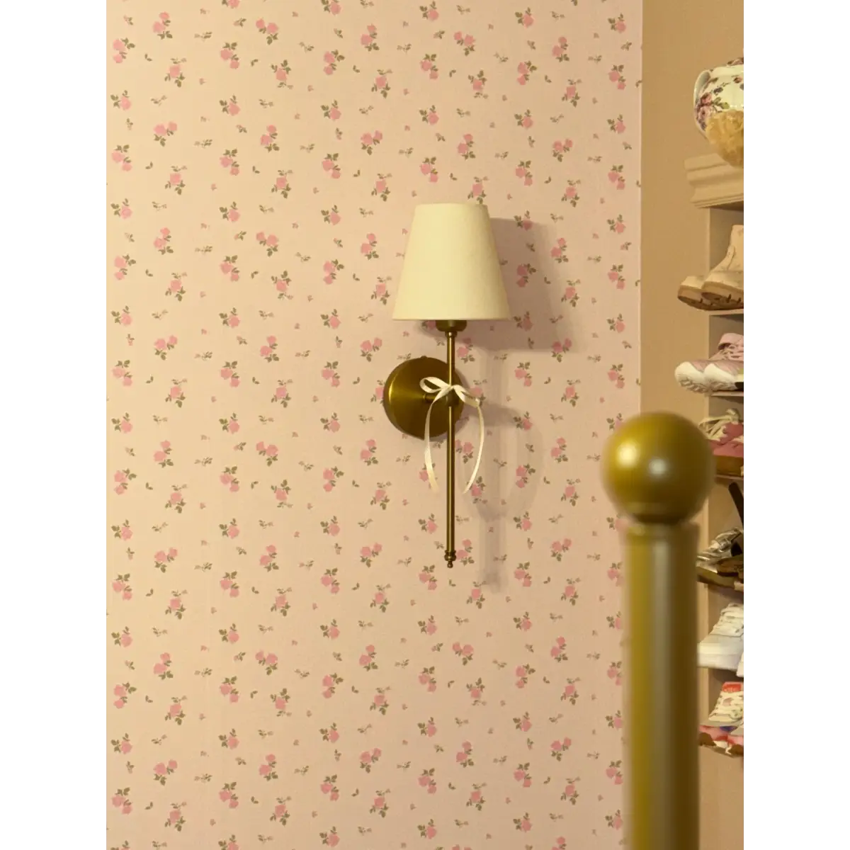 Haven Floral Wallpaper - Little Roses - by In My Jammers - Loomwell Home Goods