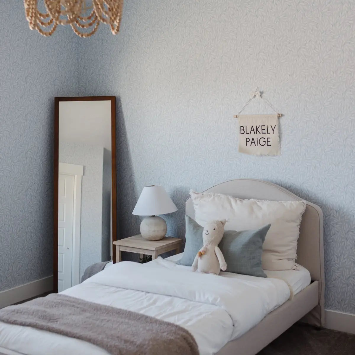 Haven Wallpaper - Pastel Leaves - Johnson Design - Loomwell Home Goods
