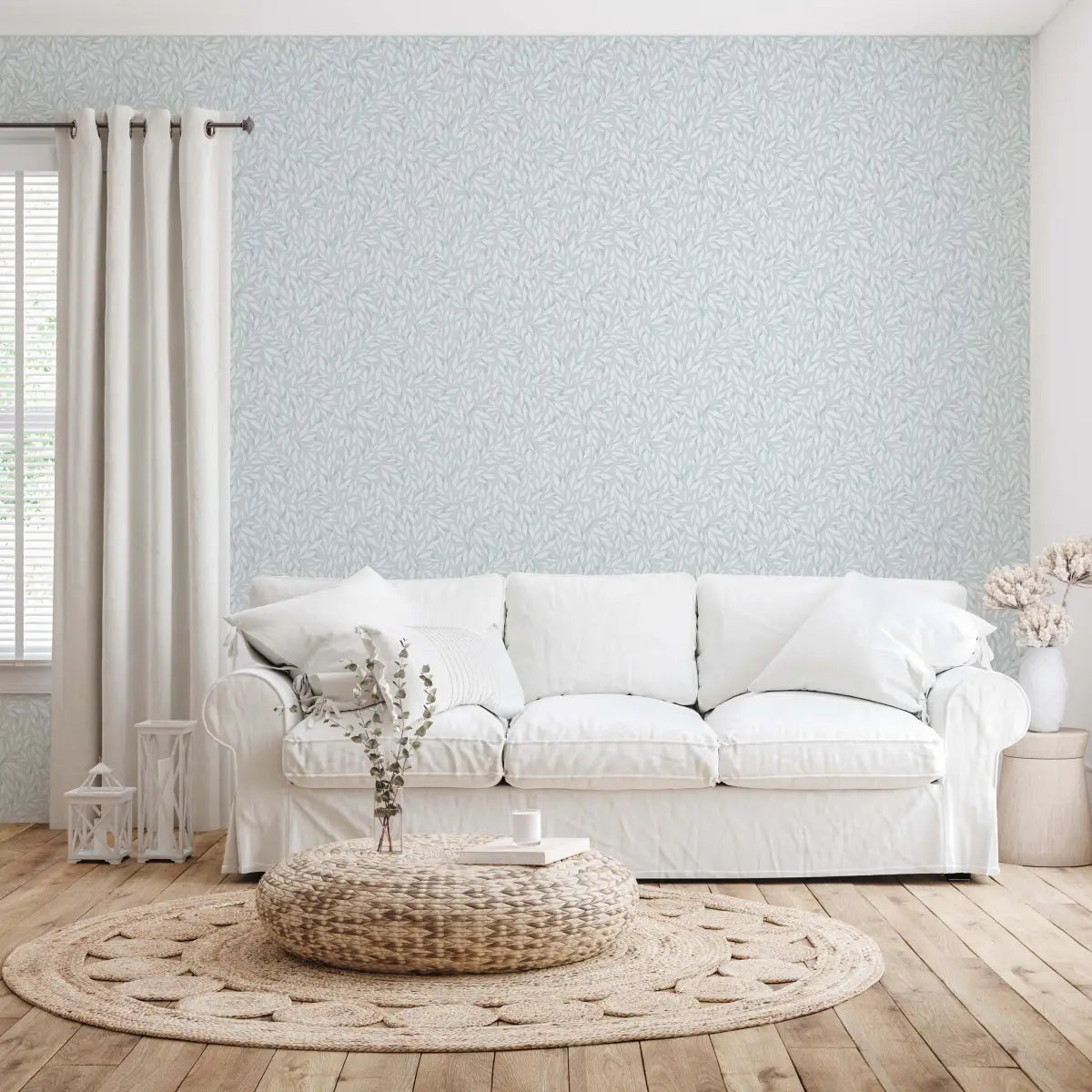 Haven Wallpaper - Pastel Leaves - Johnson Design - Loomwell Home Goods