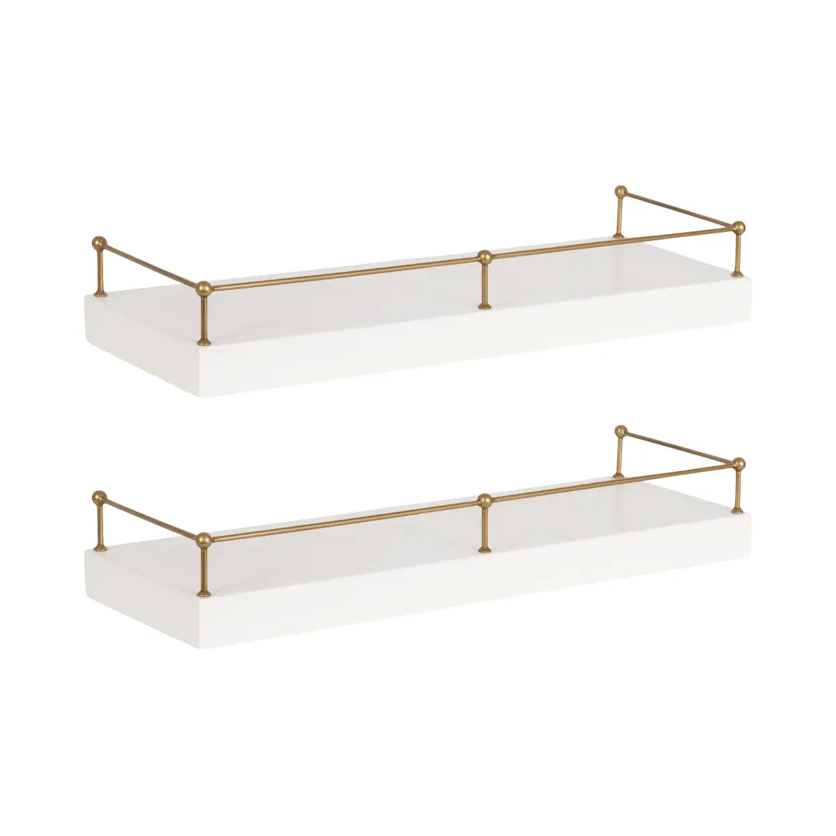 Havina Floating Shelf - Set of 2 - White - kateandlaurel