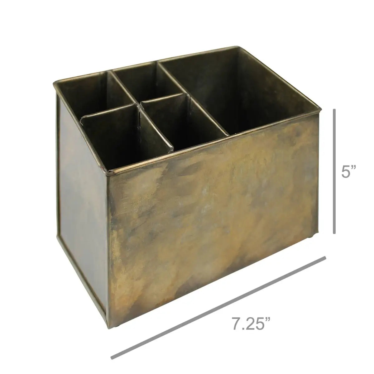 Hawn Desk Organizer Brass - HomArt