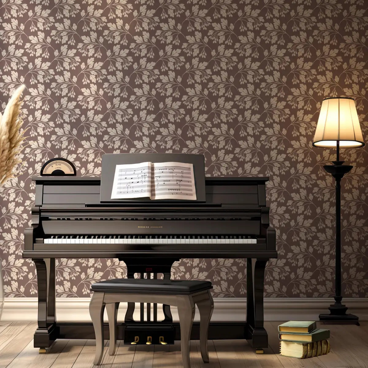 Hawthorn Wallpaper - Leafy Branches - by Gooseberry Moon - Loomwell Home Goods