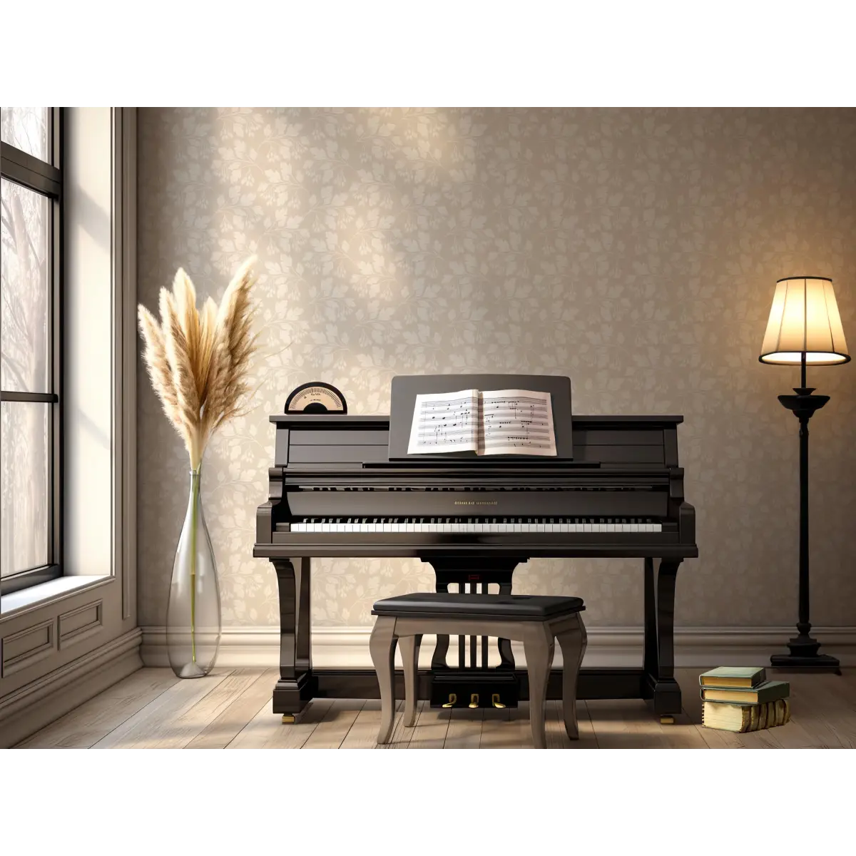 Hawthorn Wallpaper - Leafy Branches - by Gooseberry Moon - Loomwell Home Goods
