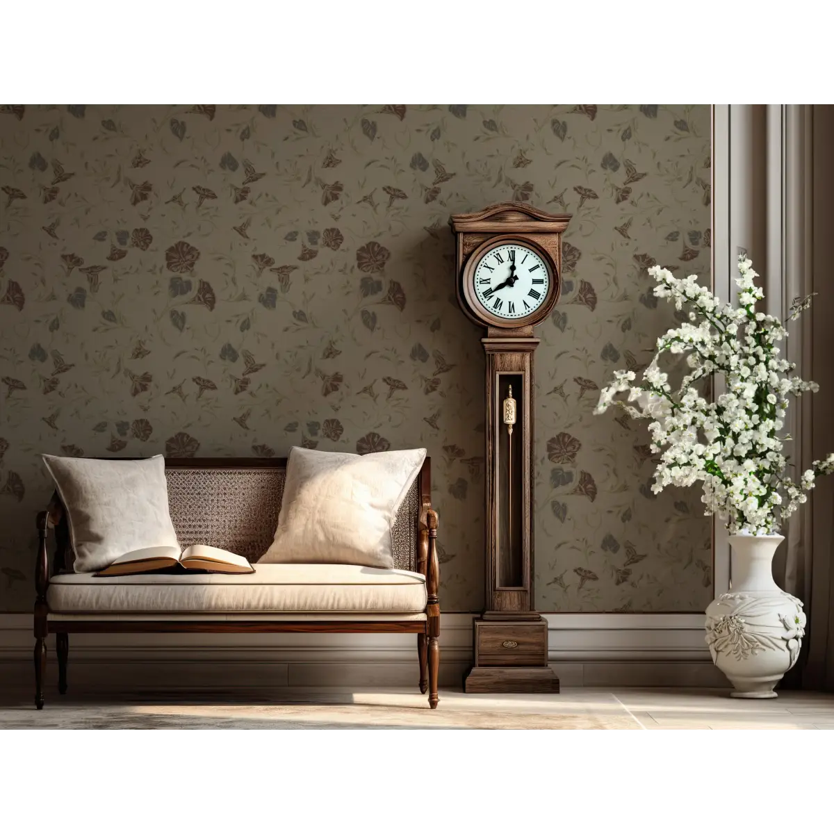 Hawthorne Bloom Wallpaper - Morning Glories - by Safari Natalia x Taddy Mikelaites - Loomwell Home Goods