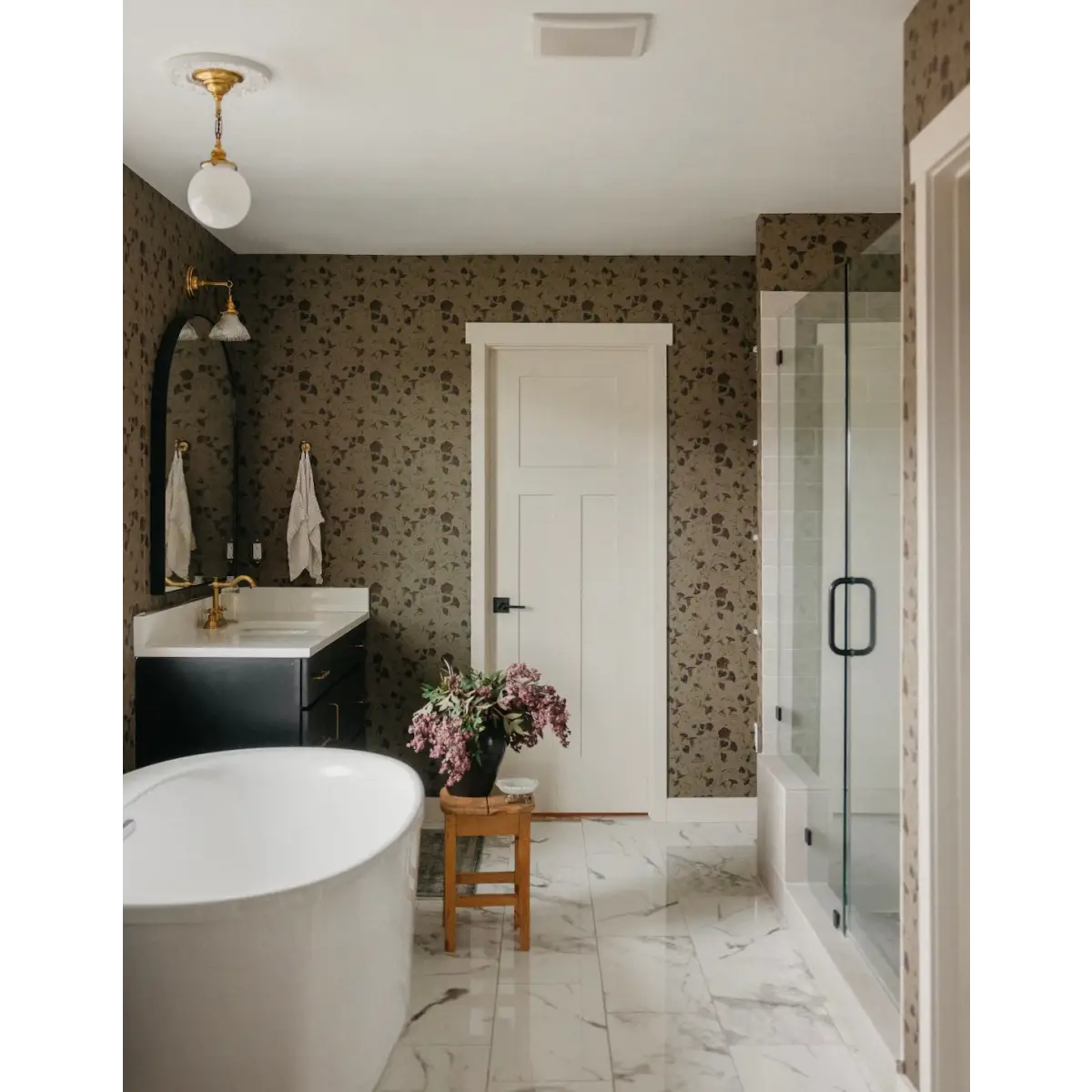 Hawthorne Bloom Wallpaper - Morning Glories - by Safari Natalia x Taddy Mikelaites - Loomwell Home Goods