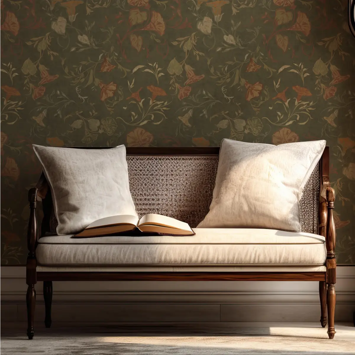 Hawthorne Bloom Wallpaper - Morning Glories - by Safari Natalia x Taddy Mikelaites - Loomwell Home Goods