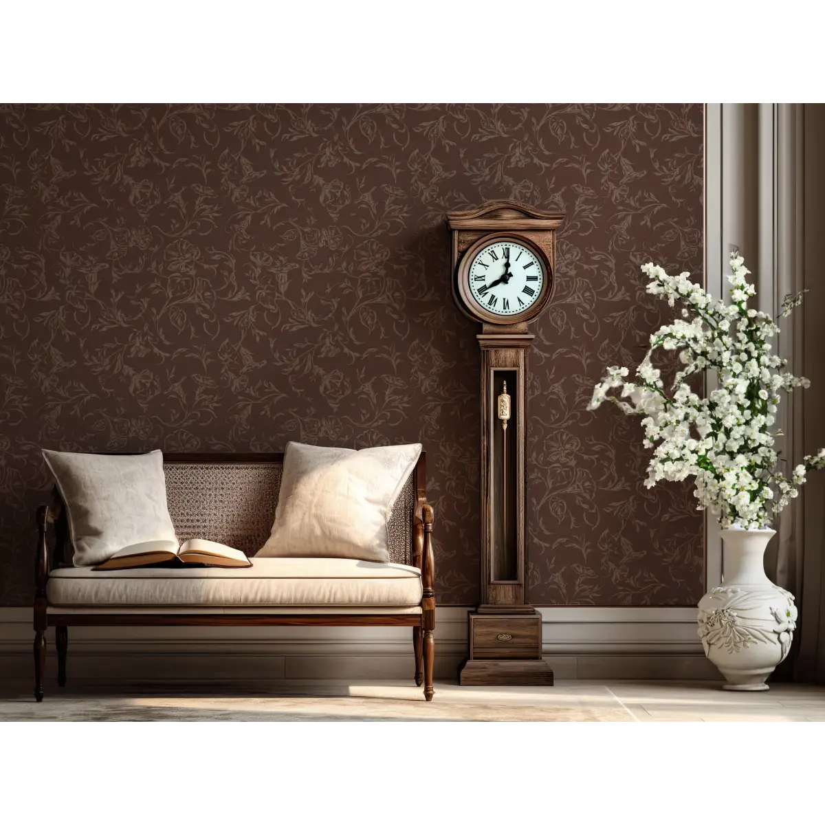 Hawthorne Bloom Wallpaper - Morning Glories - by Safari Natalia x Taddy Mikelaites - Loomwell Home Goods