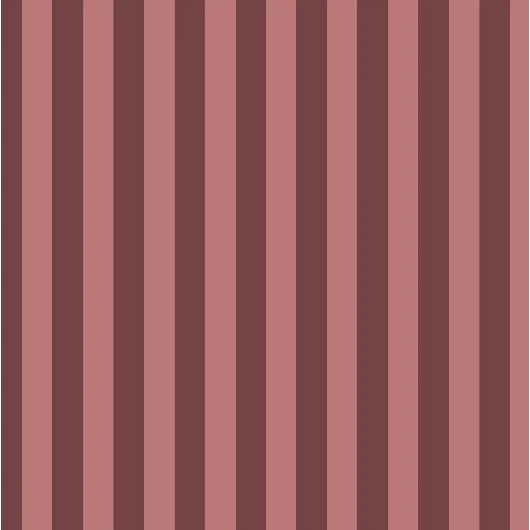 Hayes Wallpaper - Simple Stripe - by Mackenzie Nelson - Sample 1 foot by 1 foot / Burgundy - Loomwell Home Goods
