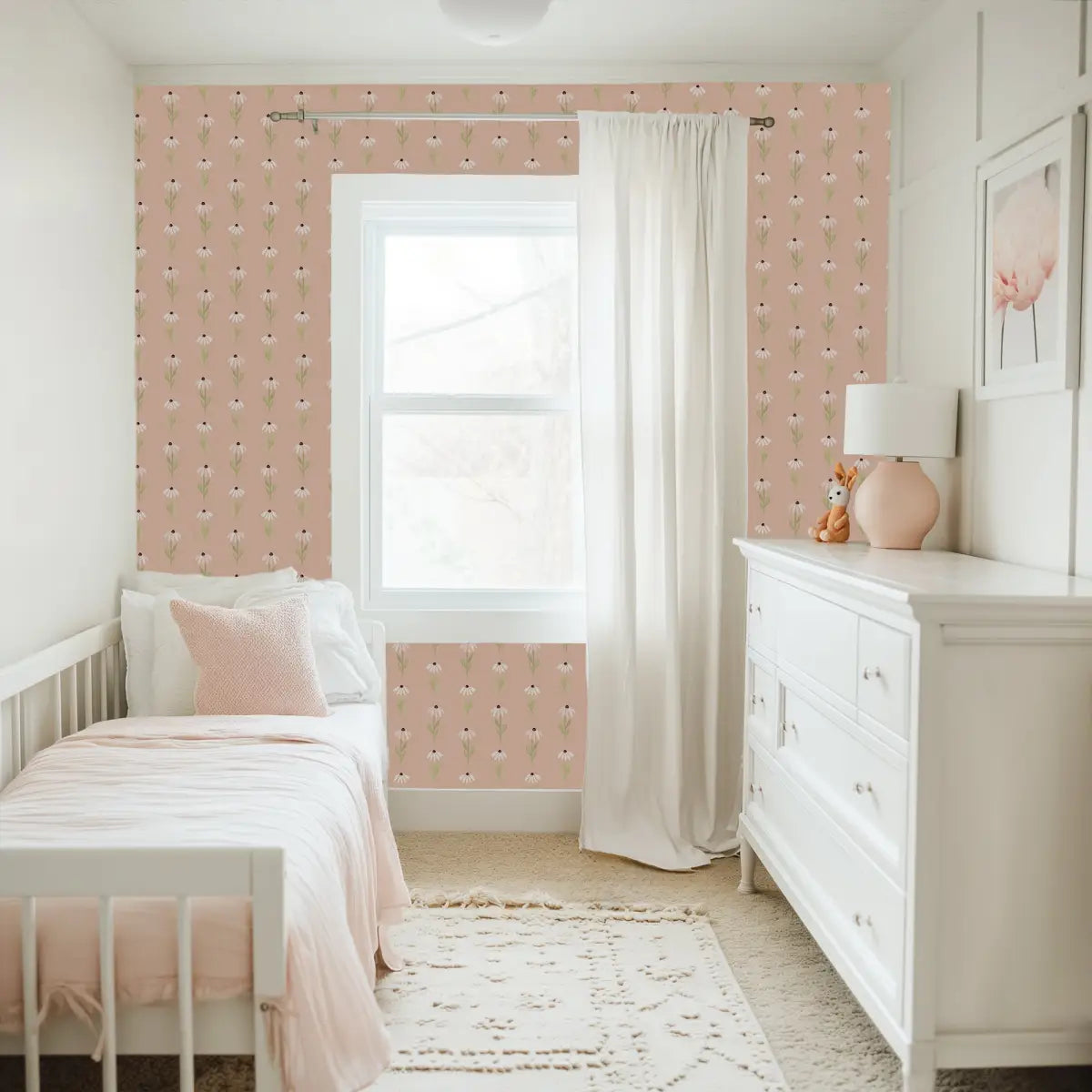 Hazel Wallpaper - Little Daisies - by Mackenzie Nelson - Loomwell Home Goods