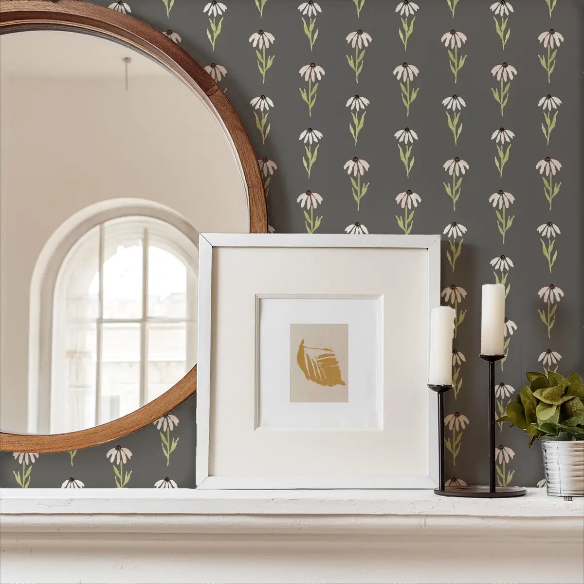 Hazel Wallpaper - Little Daisies - by Mackenzie Nelson - Loomwell Home Goods