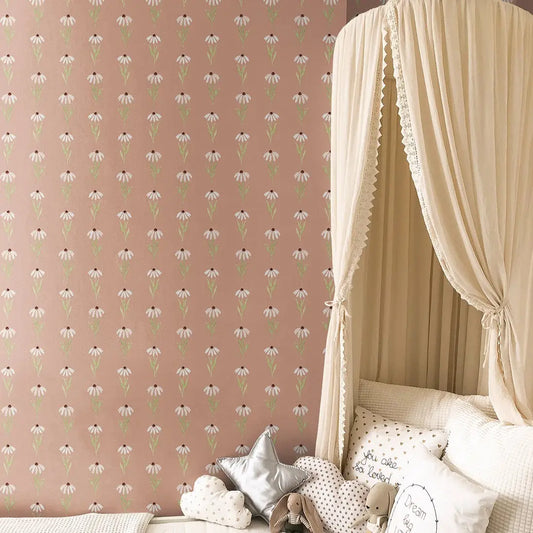 Hazel Wallpaper - Little Daisies - by Mackenzie Nelson - Loomwell Home Goods
