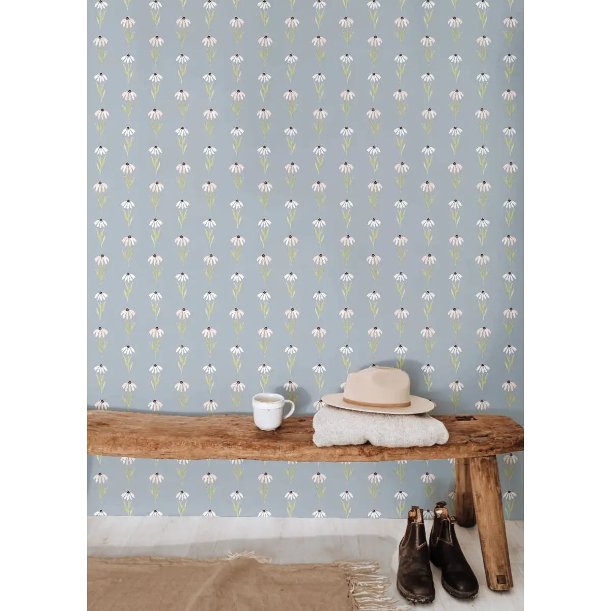 Hazel Wallpaper - Little Daisies - by Mackenzie Nelson - Loomwell Home Goods