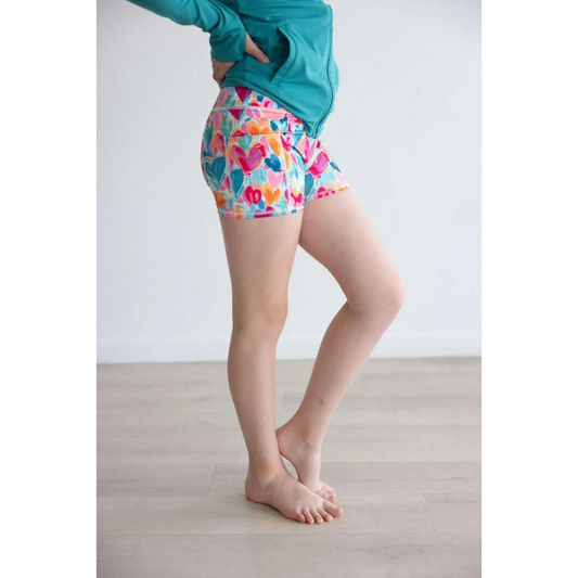 Heart Hustle Activewear Shorts - Mila & Rose ®