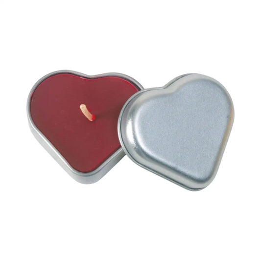 Heart Tin Candle – Beeswax Aromatherapy – Cinnamon Spice - Valentine’s Day - Big Dipper Wax Works