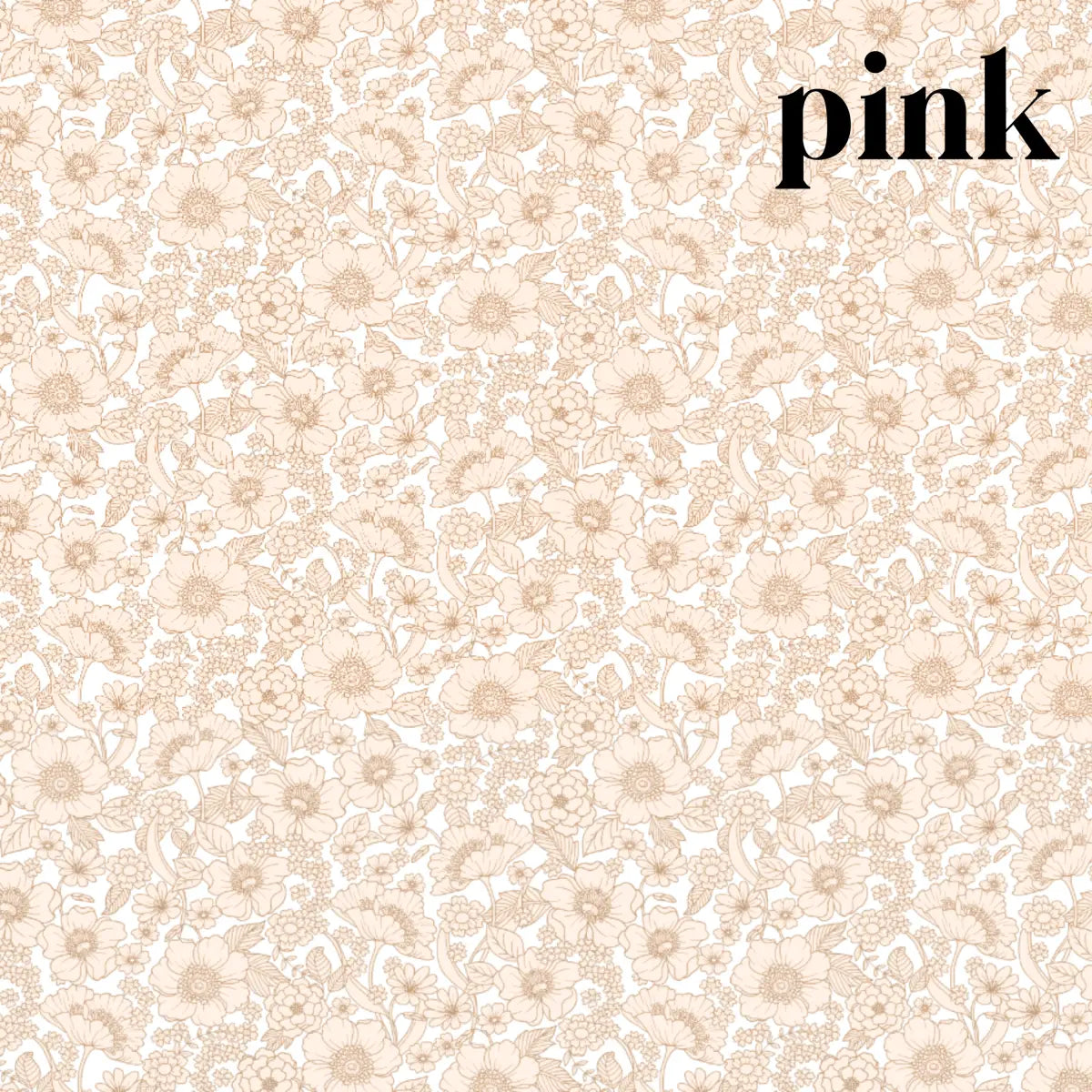 Heather Wallpaper - Pastel Mod Flowers - by Lovely People Studio - Sample 1 foot by 1 foot / Pink - Loomwell Home Goods