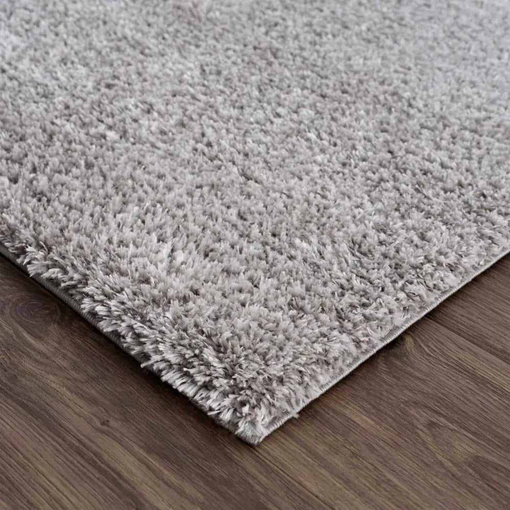 Heavenly Solid Light Gray Plush Rug - Clearance - Boutique Rugs