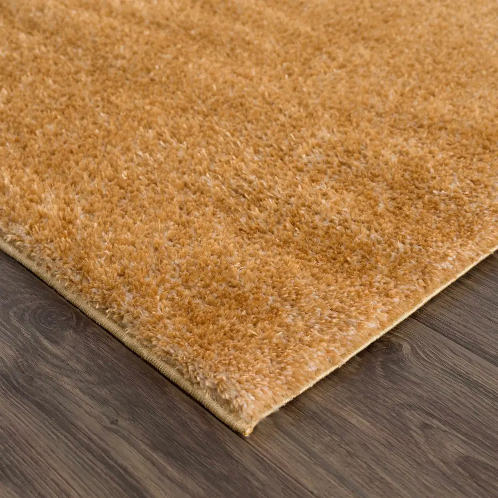 Heavenly Solid Mustard Plush Rug - Clearance - Boutique Rugs