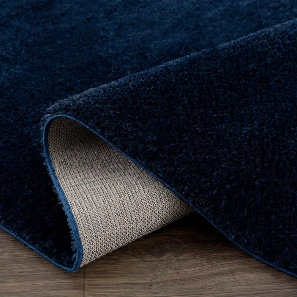 Heavenly Solid Navy Blue Shag Rug - Clearance - Boutique Rugs
