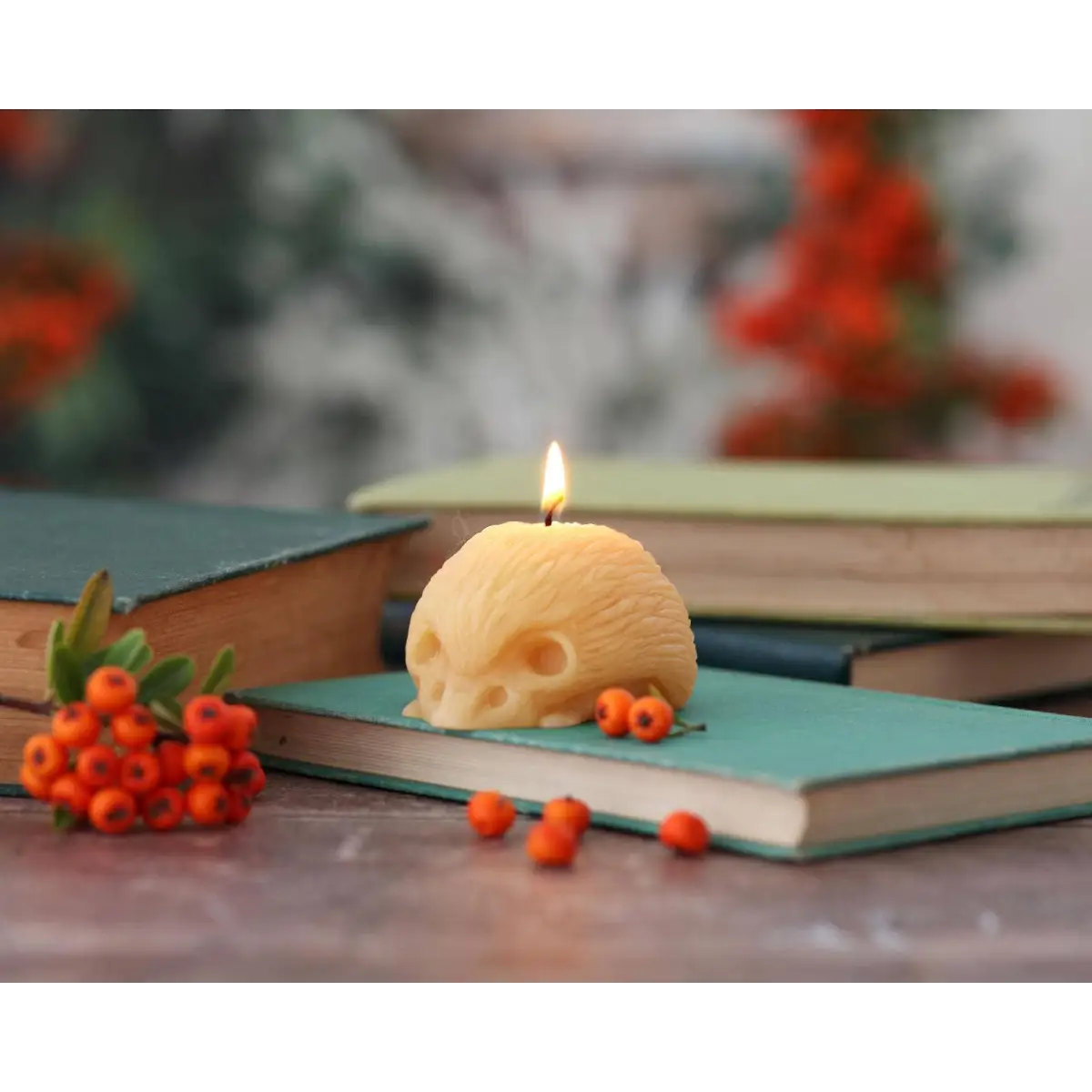 Hedgehog Candle – Beeswax – Handcrafted - Big Dipper Wax Works